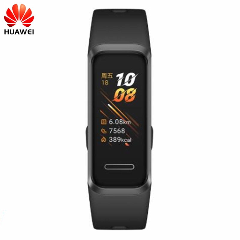 Original Huawei Band 4 Smart Watch SmartBand Control de música Monitor de ritmo cardíaco salud reloj caras carga de enchufe USB