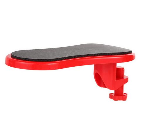 Smartlife skrivebord, der kan fastgøres til computerbord armstøtte musemåtter armled håndled hviler hånd skulderbeskyttelsespude: Rød