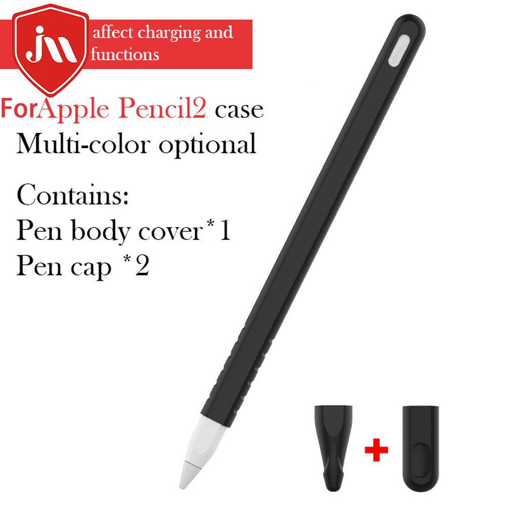 Silicone Case for Apple Pencil Pro Stylus Silicone Pen Cover with Pen Cap for Apple Pencil 2 2nd Generation Cover Protect Sleeve