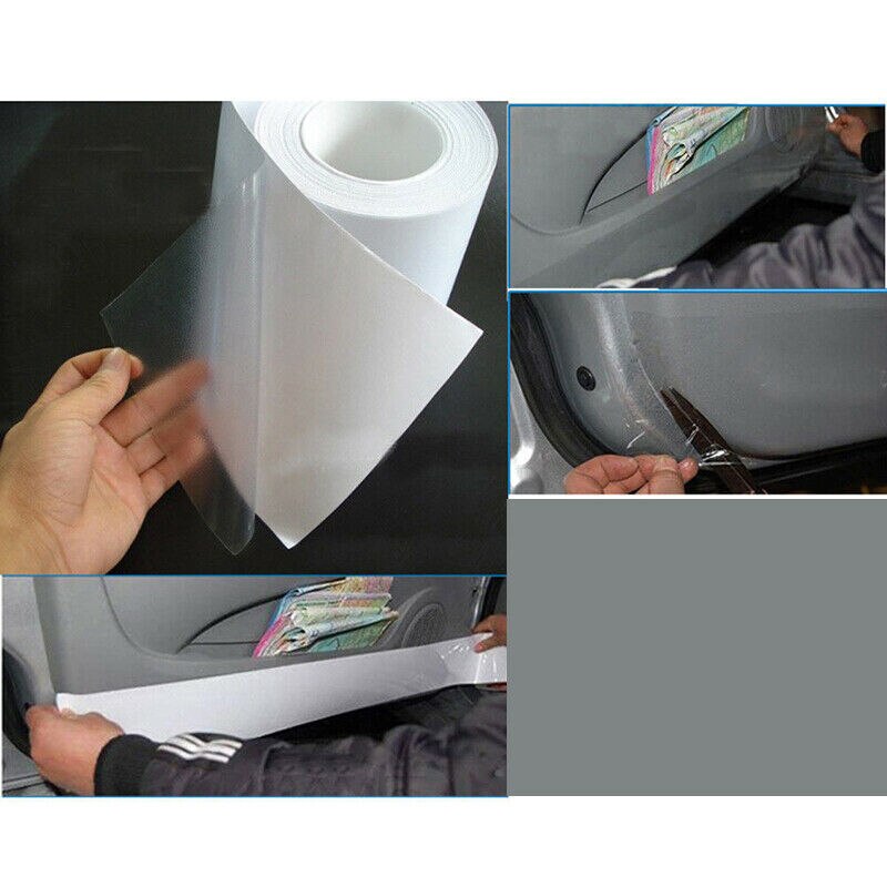 Pintura de vehículo, película de vinilo transparente de PVC, Protector de puerta, pegatina de protección para coche, película de papel de vinilo, juego de cubiertas