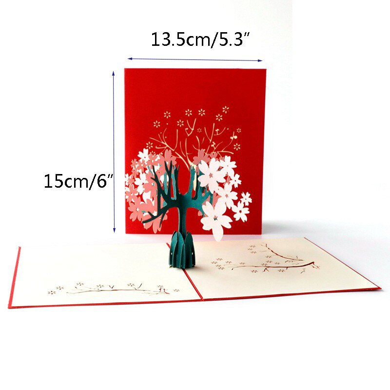 Merry Christmas Invitations 3d Thanksgiving Cards Wedding Lover Happy Birthday Invitations Anniversary Greeting Thank You Cards