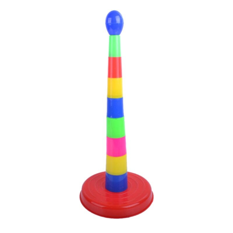 18" Colorful Plastic Sport Ring Toss Game Set for Kids