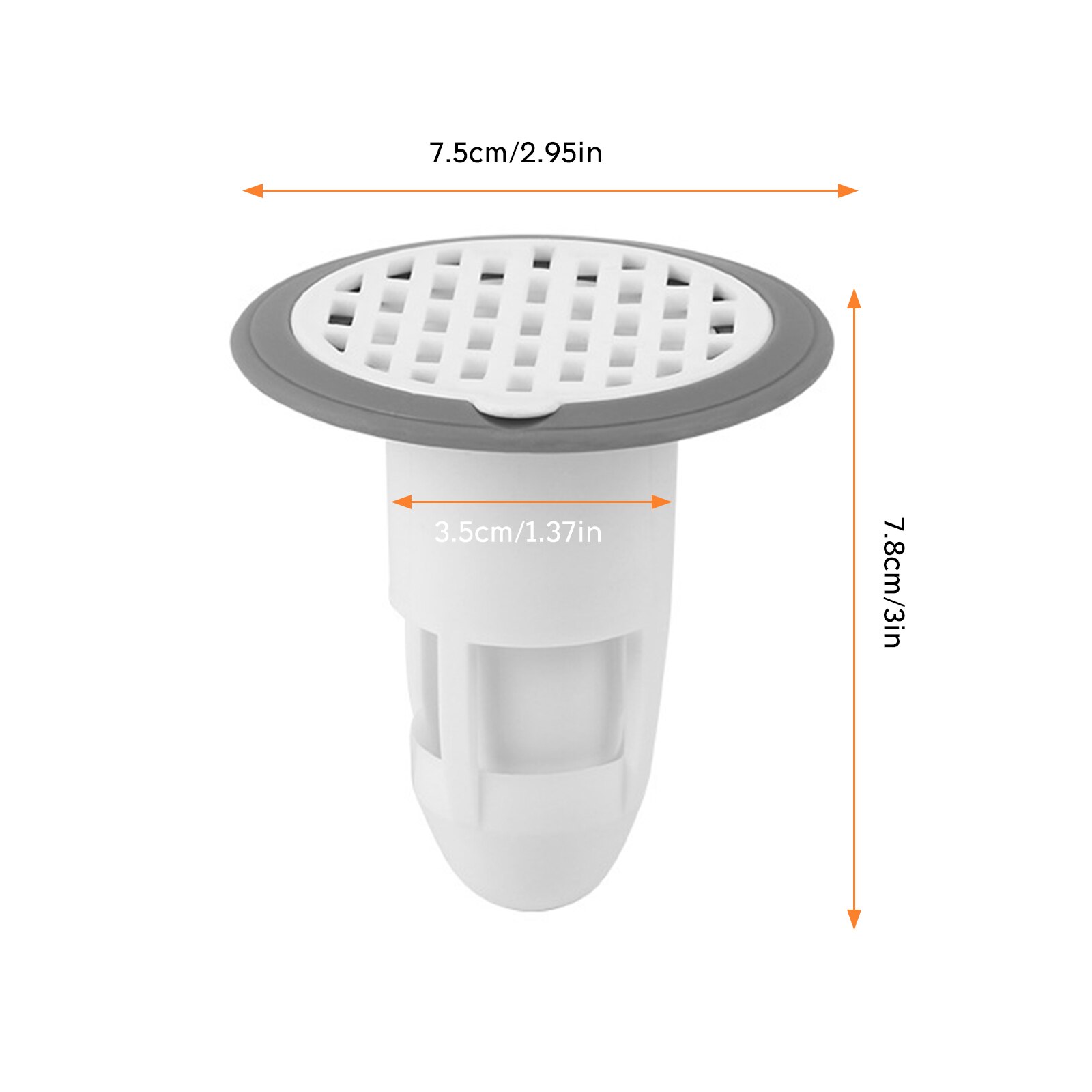 filtre Anti-odeur en Silicone pour salle de bain, douche, couvercle de bouchon, filtre de vidange d'eau, déodorant anti-insectes: A