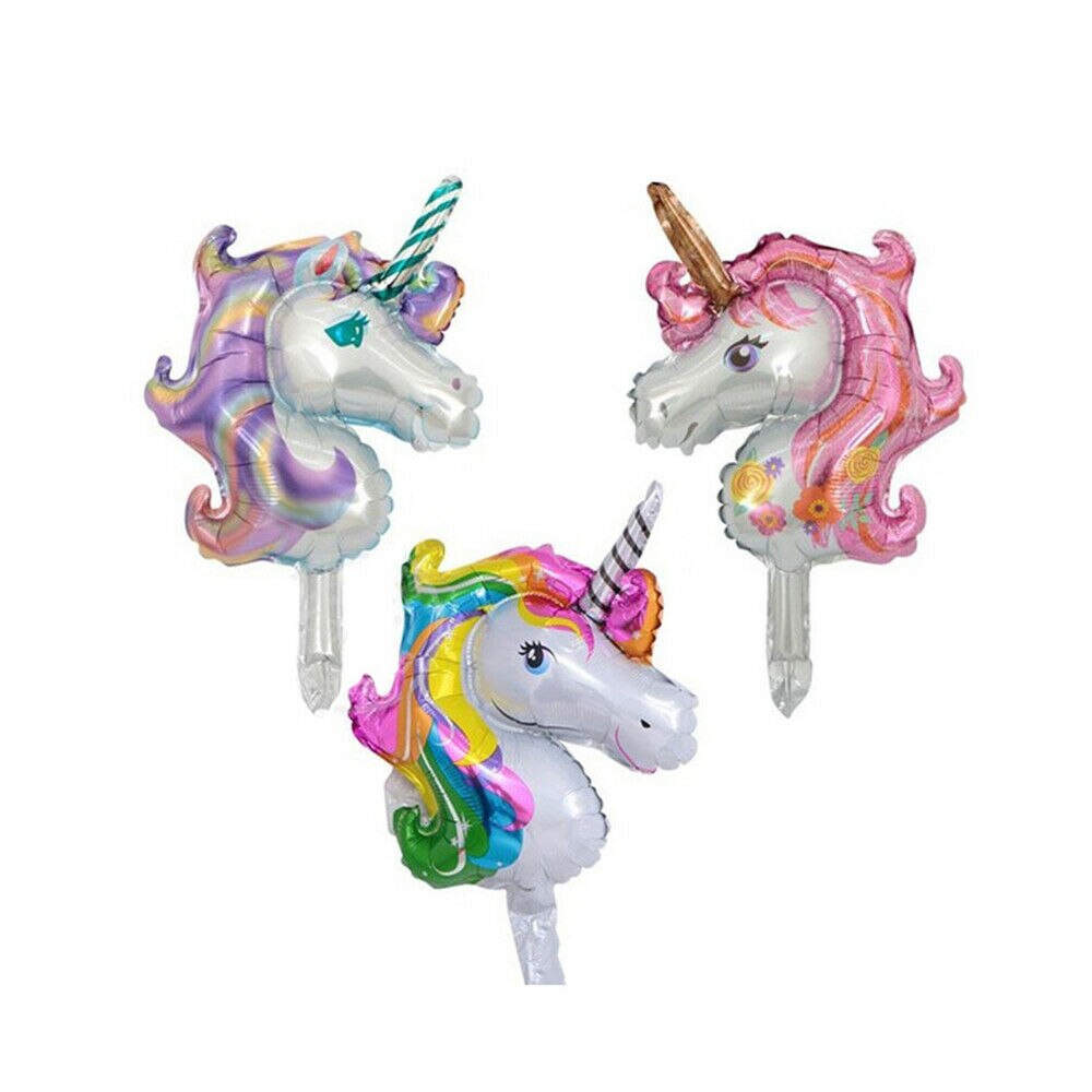 Dessin animé licorne Mini papier d'aluminium ballon bricolage maison fête d'anniversaire décoration de mariage