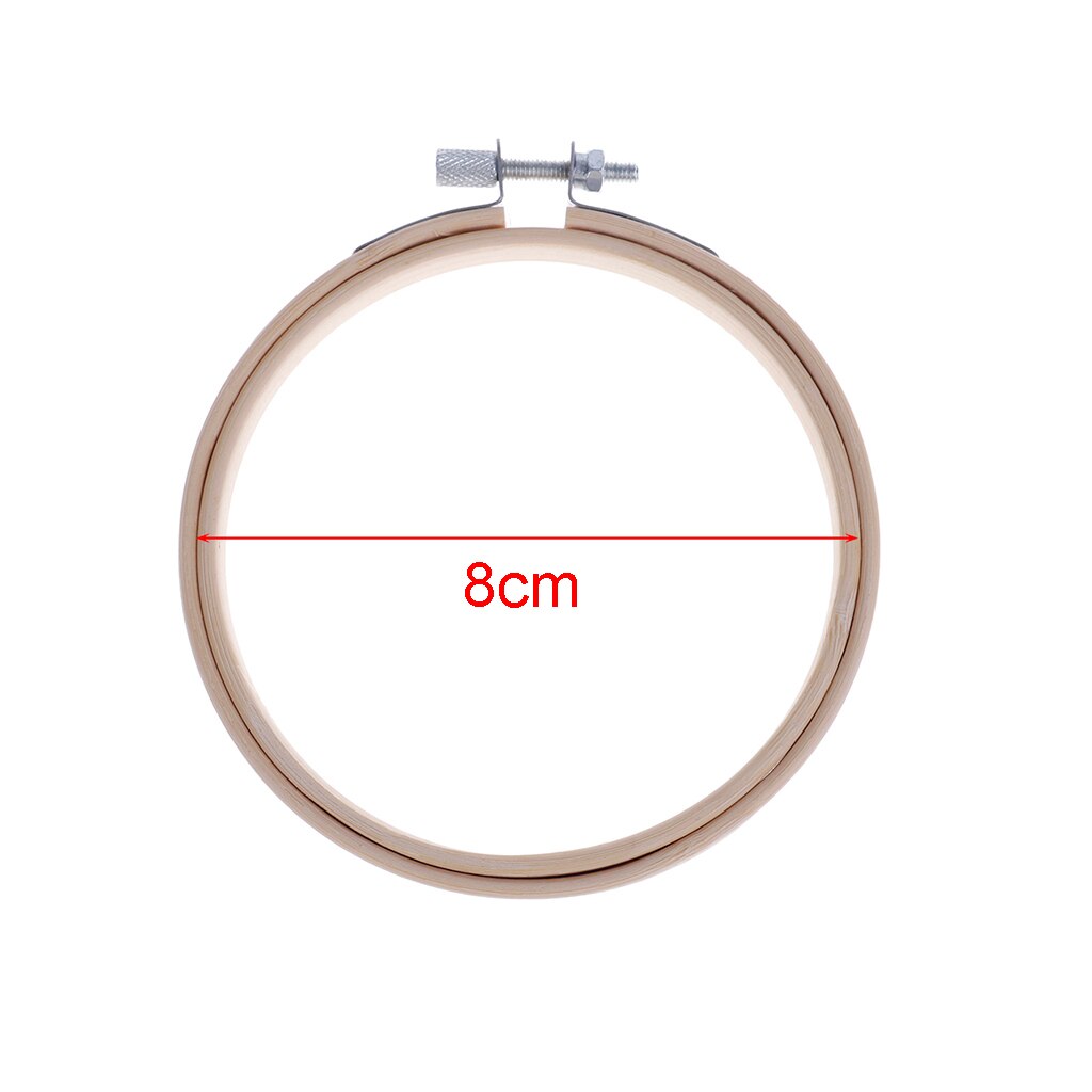 13/15/18/20/26/Borduurringen Frame Set Bamboe Houten Borduurwerk Hoepel Ringen Voor diy Kruissteek Naald Ambachtelijke Gereedschappen: 8CM