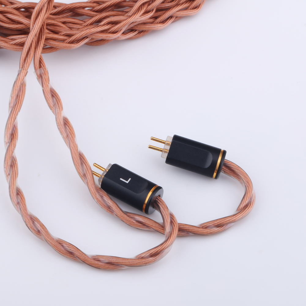 PULA High-purity Copper Pluggable MMCX Earphone Cables 0.78 2Pin Headphone Upgrade Cable 2.5mm3.5mm4.4mm Balanced Head IEM