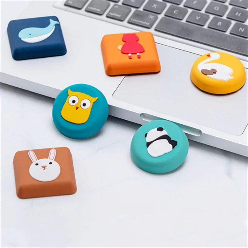 2 Stuks Muur Protector Deurklink Bumper Guard Stopper Anti-Slip Sticker Zelfklevende Rubber Leuke Dier Deur Crash pad Stopt