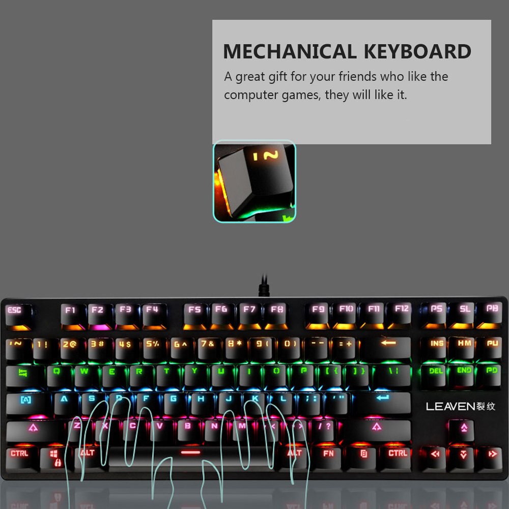 1 Pc Suitable Special Competitive Keyboard Computer Keyboard Mechanical Keyboard for Office Computer Games
