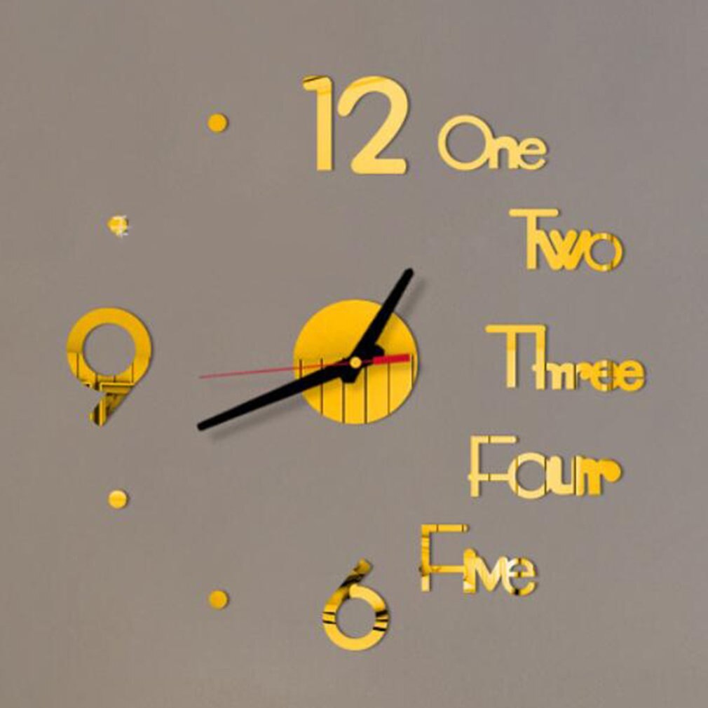 Große Wanduhr Große Uhr Aufkleber 3D Aufkleber Ziffern Diy Zauberstab Moderne Heimat Diy Zauberstab Moderne Wohnzimmer Dekoration
