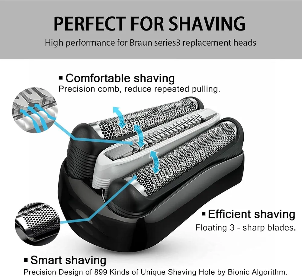 Afeitadora eléctrica de repuesto 32B S3 Serie 3 cabezal de afeitado para Braun S3 3040s 3000s 3050cc 3010s 3070cc 3080s