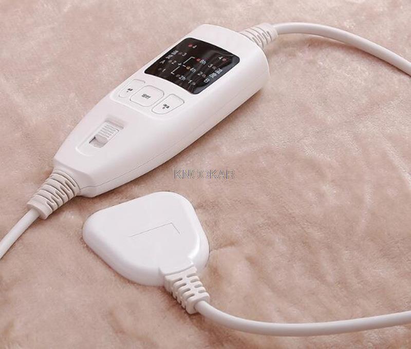 180Cm Security Dual Temperatuur Timing Controller Elektrische Bed Deken Huishoudelijke Elektrische Matras Zachte Mat Warmer Verwarming Pad