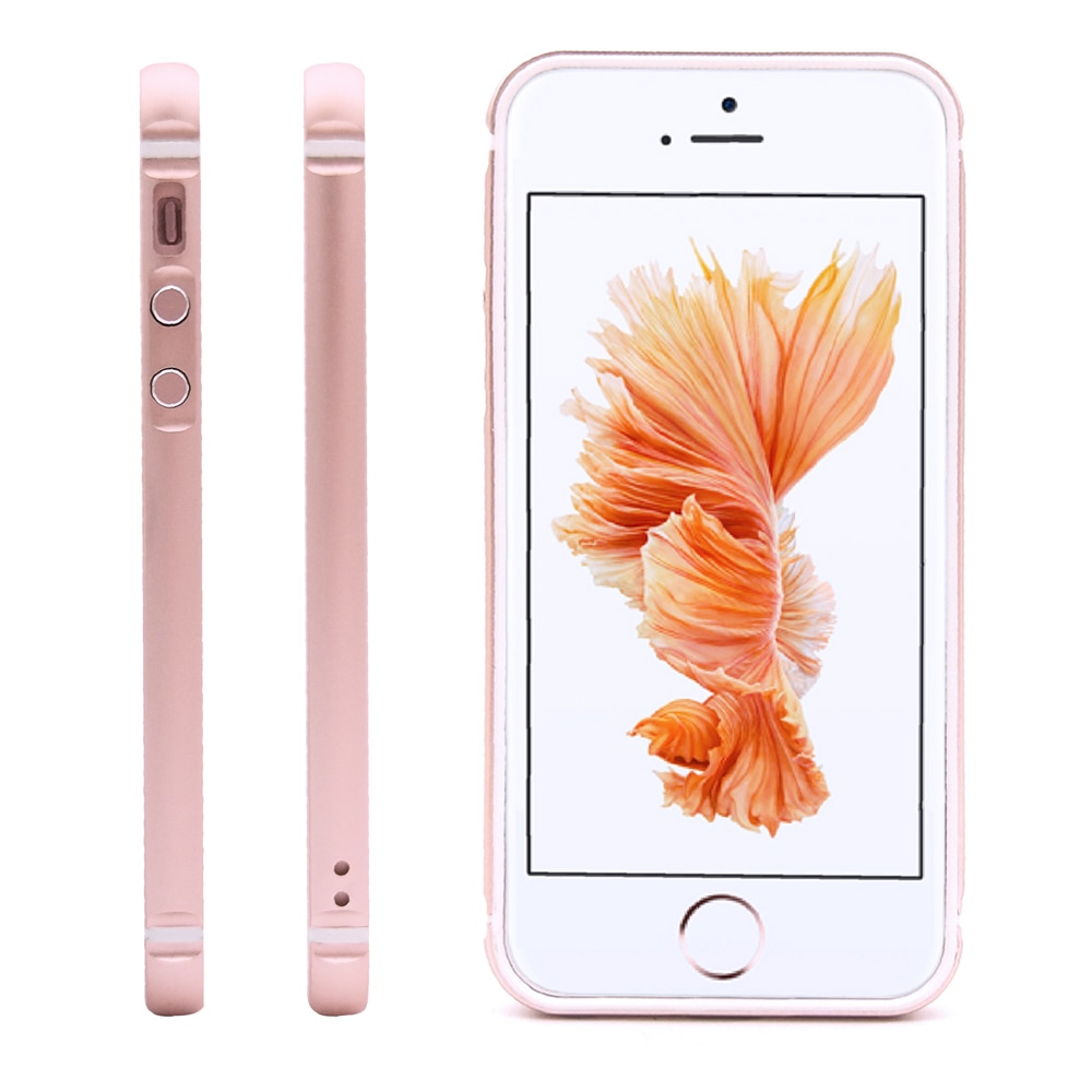 Ascromy voor iphone 5s hoesje bumper luxe aluminium metalen siliconen frame glitter telefoonhoesje voor iphone  se 5s 5 s 5se accessoires