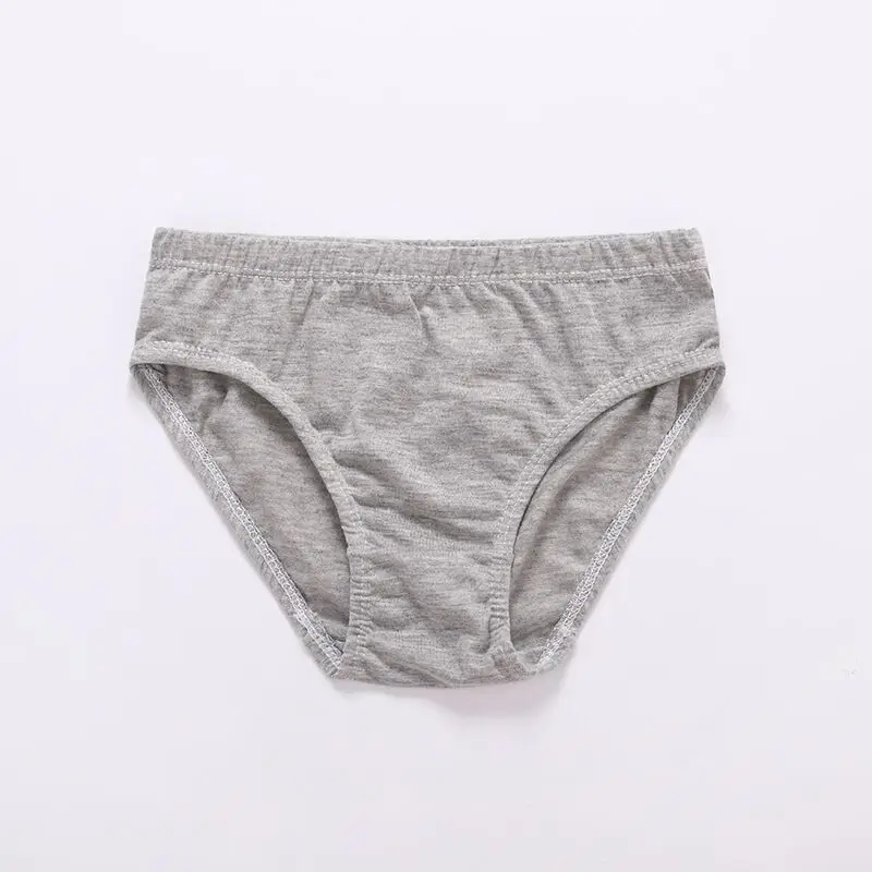 12 pz/lotto tinta unita morbido ragazzi mutandine intimo per bambini slip tuta for1-10Years