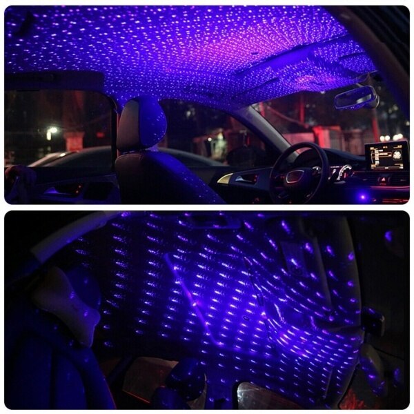 Usb auto interieur dak sfeer hemel sterrenhemel lamp licht led projector licht