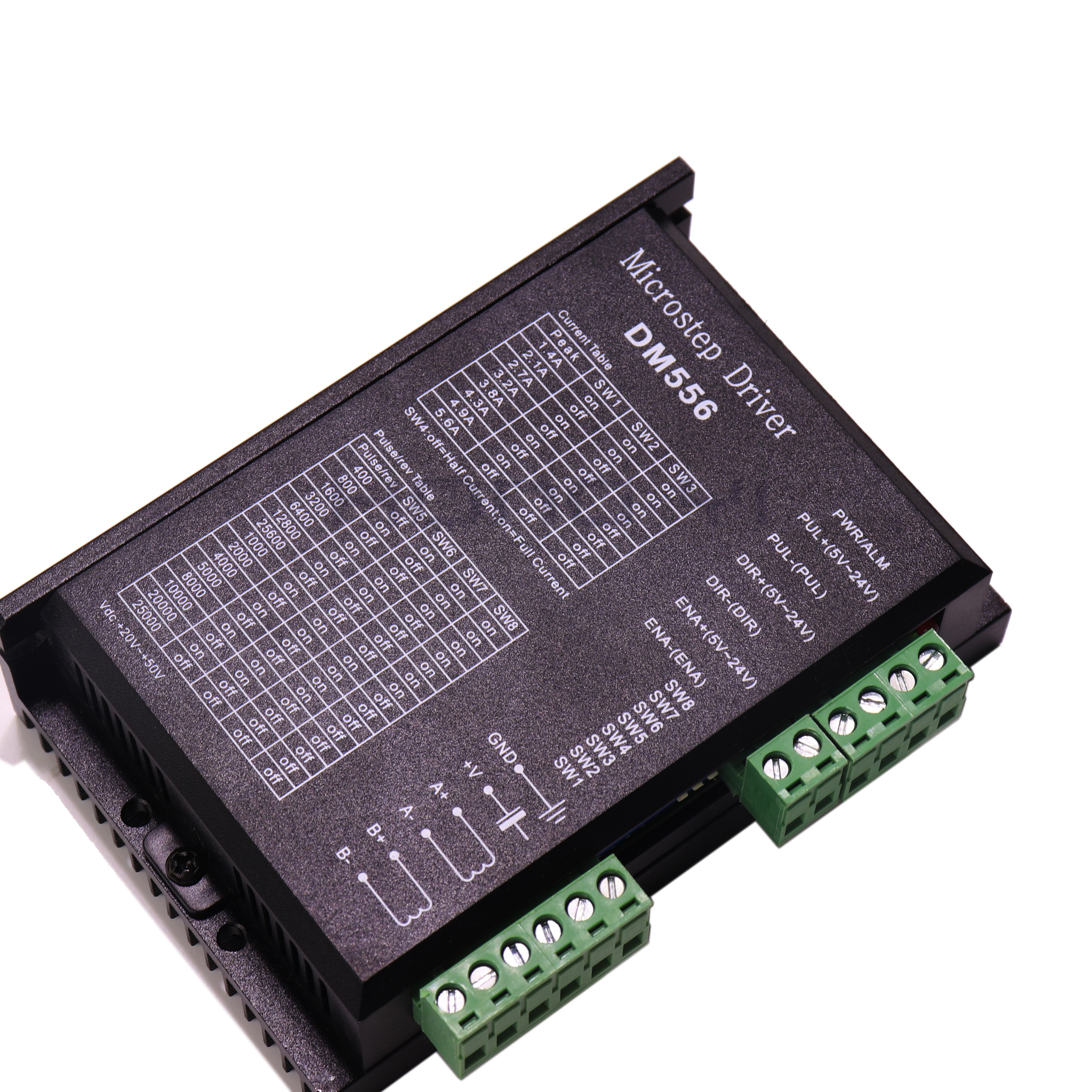 3Pcs DM556 Driver Stappenmotor 2 Fase 5.6A Voor 57 86 Stappenmotor Controllerdigital NEMA17 NEMA23 NEMA34Stepper Motor