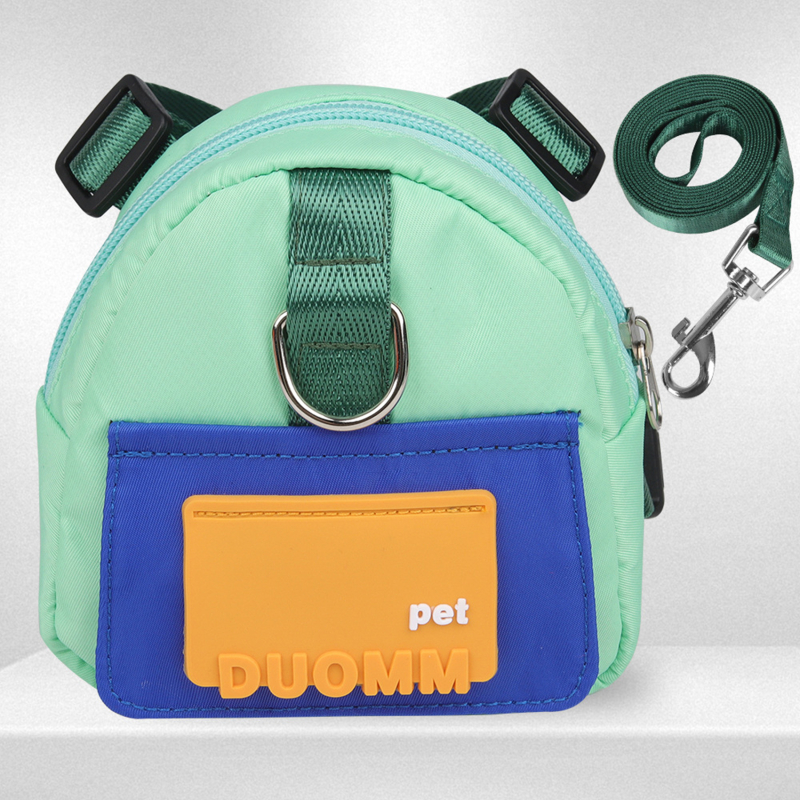 Süße Hunde Rucksack wasserdichte Hunde Welpen tasche mit Geschirr bequeme große Kapazität Snack draussen Haustier liefert Zubehör: Olive GELB
