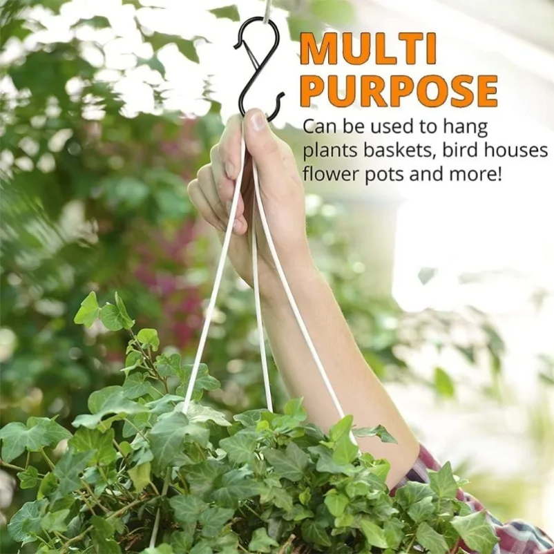 10 st krokar för att hänga upp köksredskap, krokar för garderobshängning, krokar för att hänga upp växter, kläder, köksredskap