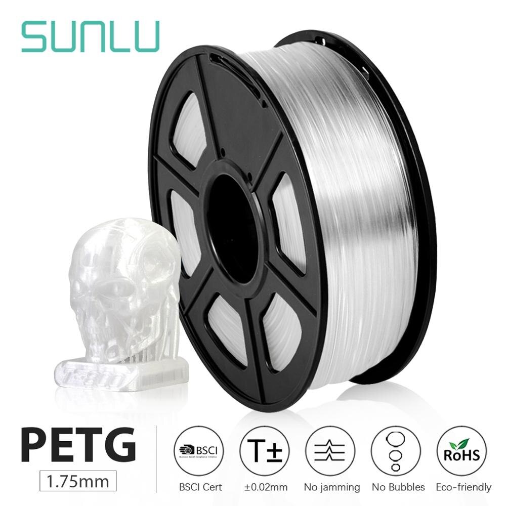 Violet PETG 3D matériel pour bricolage sublimación impresora 3d imprimante Filament 1.75mm Transparent blanc plastique pour bricolage: PETG-TRANSPARENT