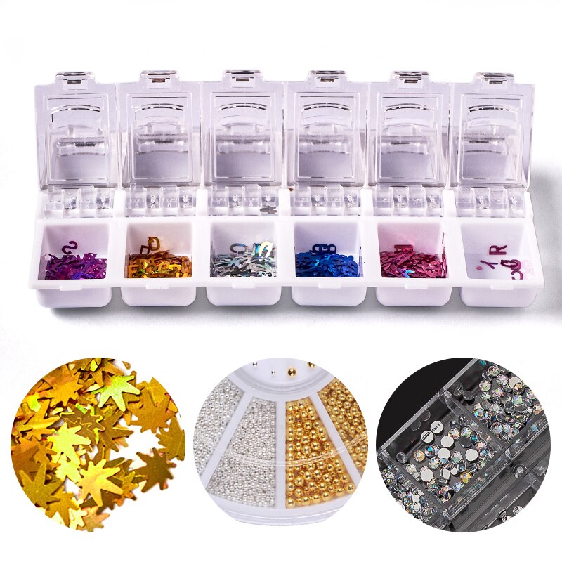 Boîte de rangement vide en plastique multi-tailles pour Nail Art, boîte de rangement pour strass et gemmes, boîte de rangement pour Nail Art, étui pour accessoires de peinture diamant