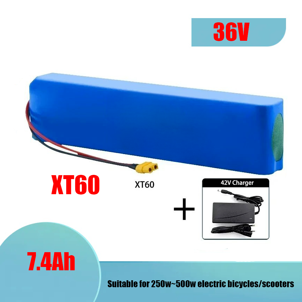 18650 36-V-Lithium-Ionen-Akku, 10s3p, 7,4 Ah, 10,5 Ah, 14 Ah, verkauft mit 42-V-2-A-Ladegerät baterias litio 36 V, geeignet für Roller: Rosa