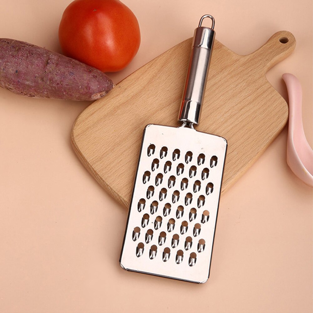 Kitchen Silver Multifunctional Grater Stainless Steel Radish and Potato Scraper