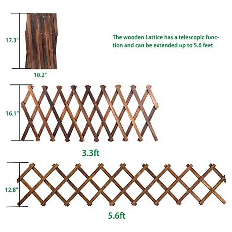 Wooden Lattice Wall Expandable Plant Garden Trellis for Climbing Plants Outdoor Air Plant Vertical Rack Wall Decor