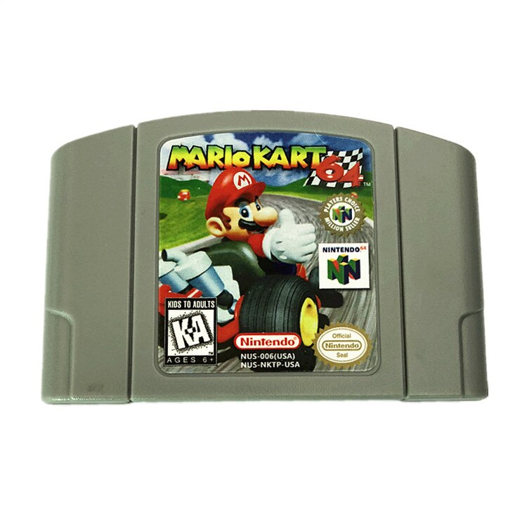 Retro N64 Famosi Classic Cassette Gioco Twitter Popolare ricordi d'infanzia 90S 80S Regali Di Natale per I Ragazzi: N64 MARIO KART