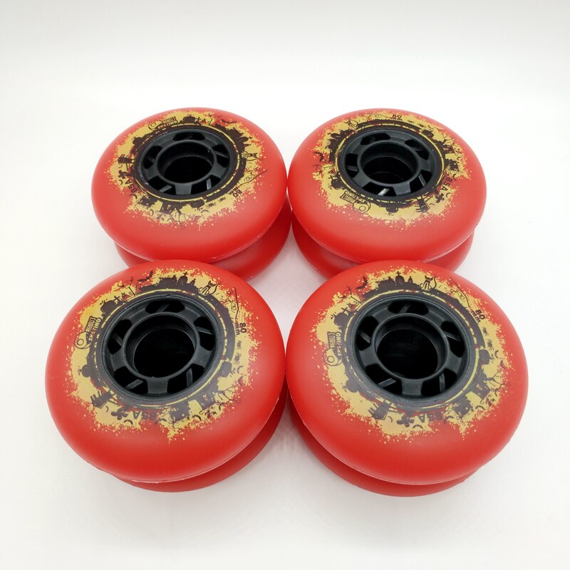 rueda de patín 85 A rueda roja 72 mm 76 mm 80 mm abec-9