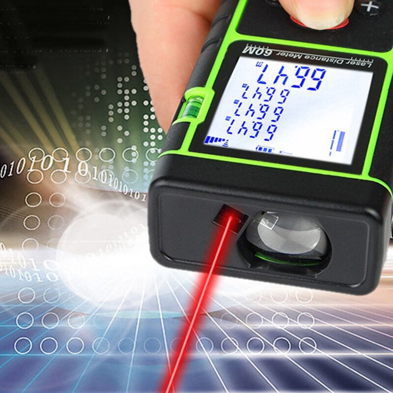 Telémetro de mano, instrumento de medición infrarrojo, regla electrónica, 40M