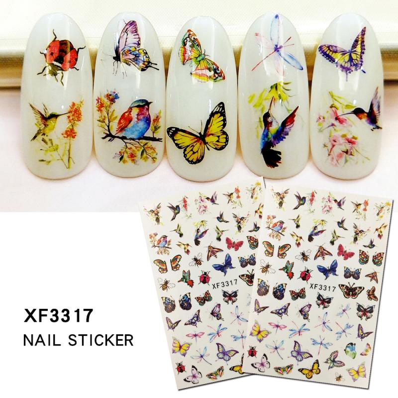 1 pièces belle papillon fantaisie 3D dos colle ongle décalcomanie décoration ongle Art ongle outil ongle ornement érable ongle autocollant