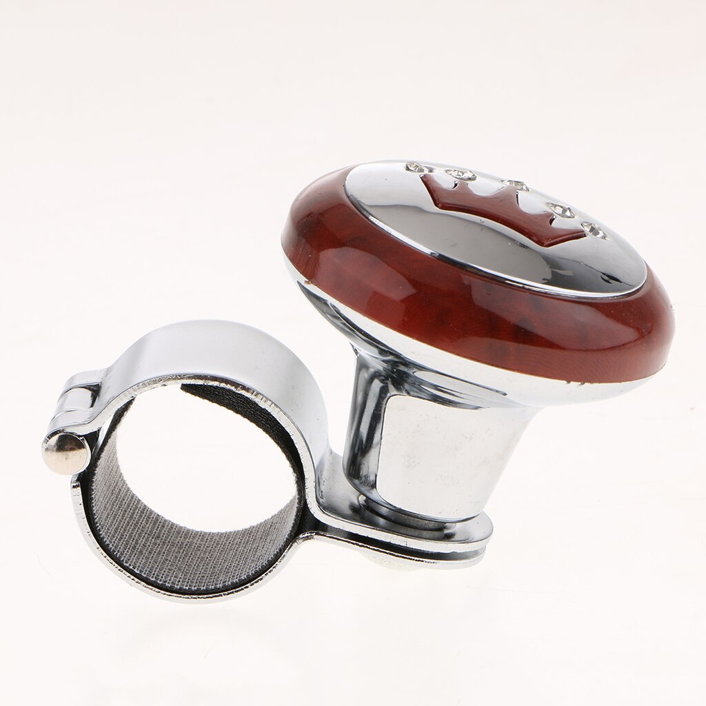 Steering Wheel Spinner Power Handle Knob w/ Stainless Steel Clip Adjustable