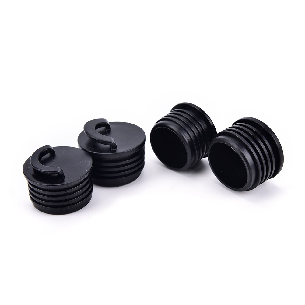 4 stk sort gummi kajak marine båd spytteprop afløbshuller propper rafting