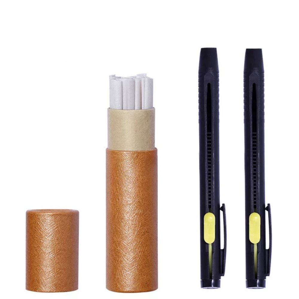 Replaceable Invisible Fabric Marker Sewing Marking Sewing Accessories Pencil Marker Pen Erasable Pen Tailors Chalk: light yellow