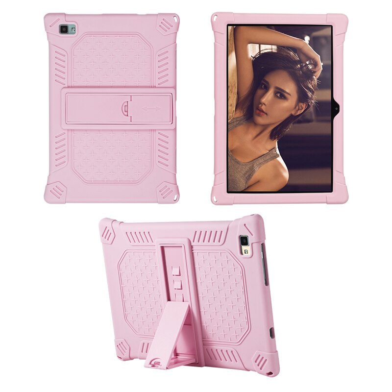 Case Voor Teclast P20 Hd P20hd Soft Silicon Tablet Cover Case Voor Teclast P20HD Stand Bescherm Shell: Pink