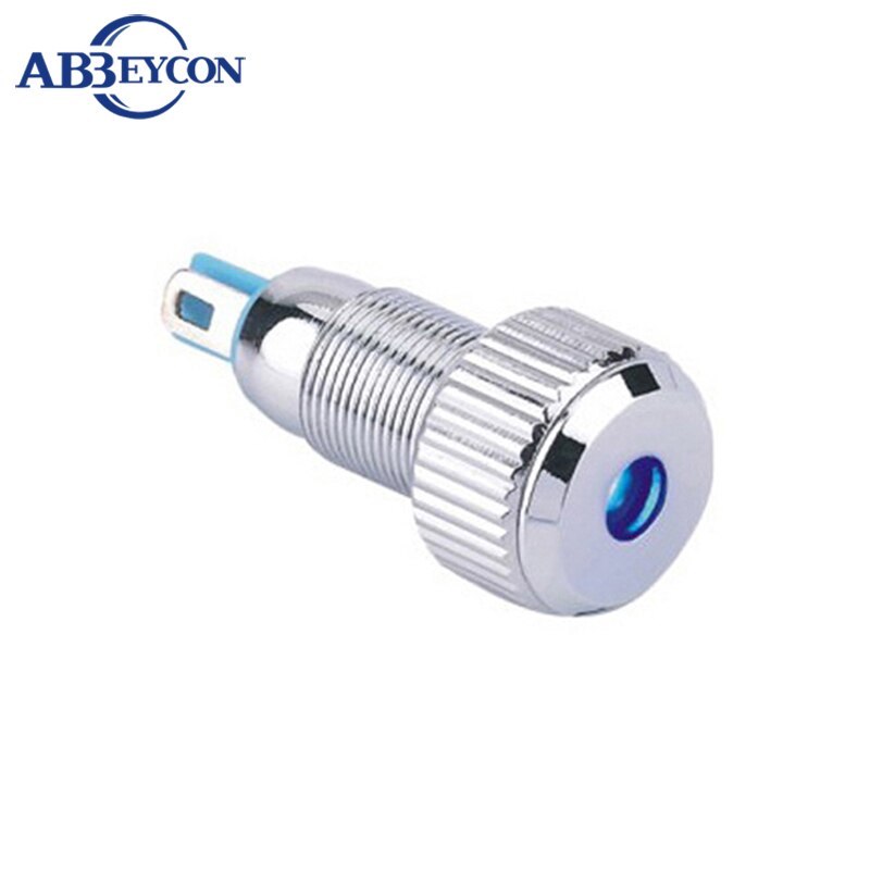 ABBEYCON 12 V/24 V/48 V volt indicator led pilot lamp Mini 8mm dot led waterdichte metalen lampje