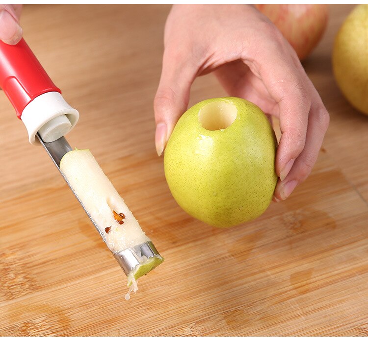 Stainless Steel Apple Corer Pear Fruit Coring Fruit Core Pumping Two-in-one Shrink Fruit Peeler Kitchen Accessories