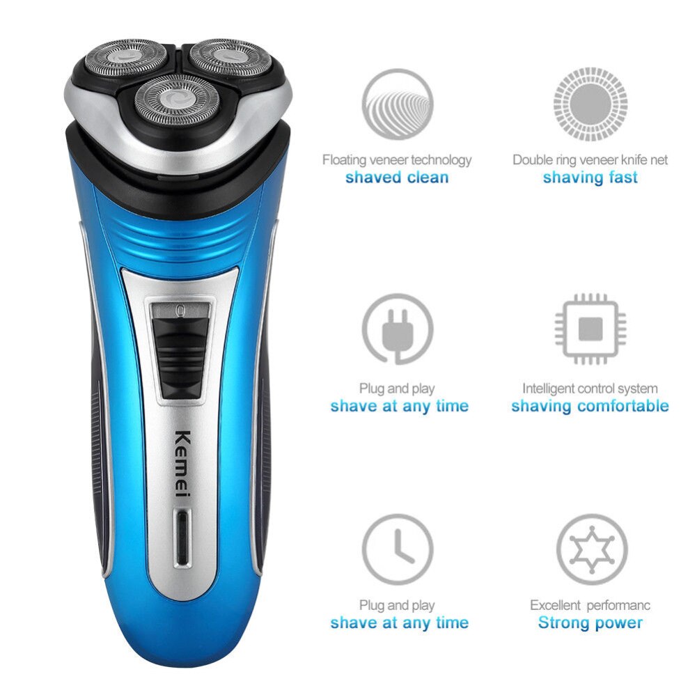 Triple Head Razor 3 1Set 3D Triple Floating Head Safety Shaving Trimme... – Grandado