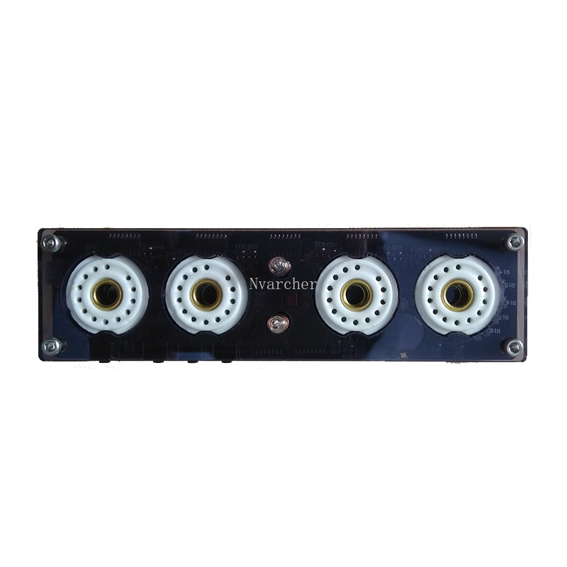 4-bit integrated glow tube clock QS30-1, SZ1-1,SZ3-1,SZ-8 with acrylic case without tubes: Default Title