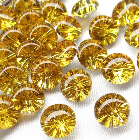 Botones de plástico transparente, Media bola, 13mm, para manualidades de costura, 50 Uds.: 11