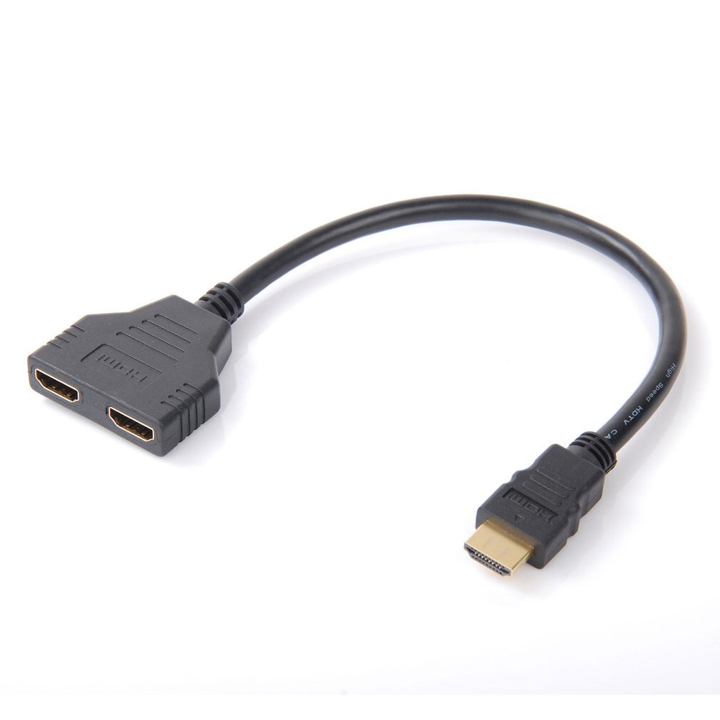1 In 2 Out Hdmi Converter Connect Cable Koord 2 Dual Port Y Splitter 1080 P