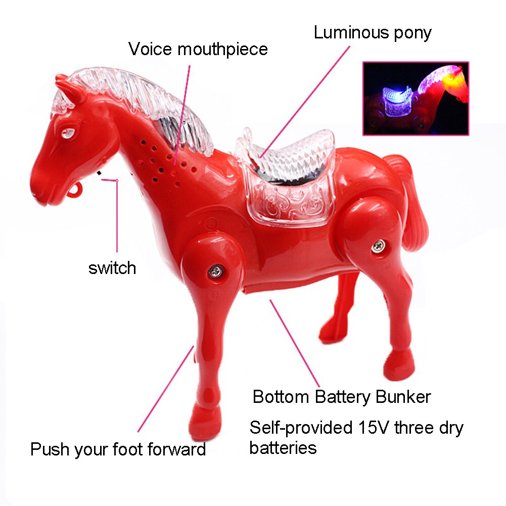 Leuke Beeldje Slang Modle Speelgoed Voor Kinderen Elektrische Wandelen Musical Led Knippert Poy Met Leiband Miniaturen Beeldjes Kids