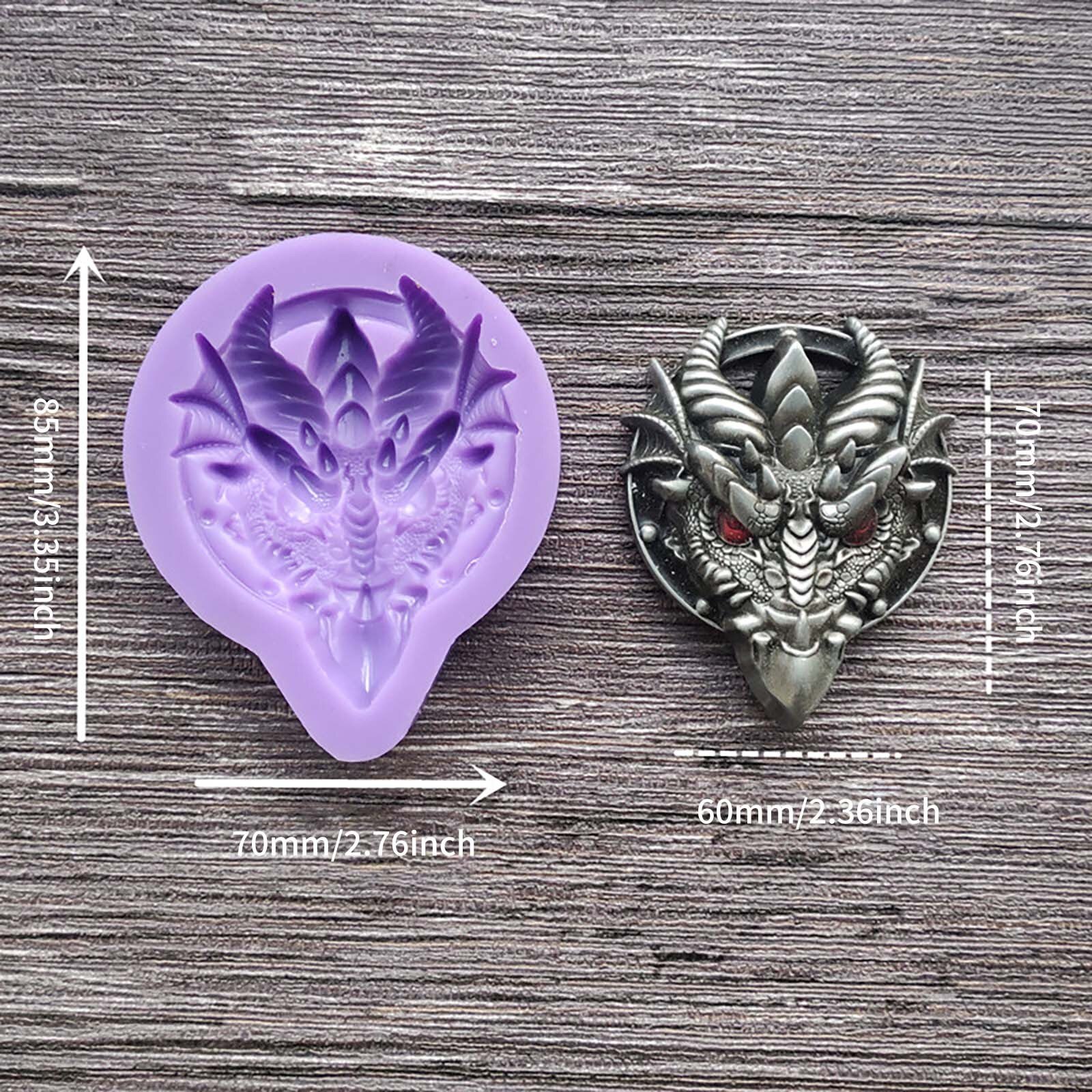 3d drage silikone form kage fondant forme gør-det-selv fest kage dekorationsværktøj cupcake chokolade gumpaste slik polymer ler forme