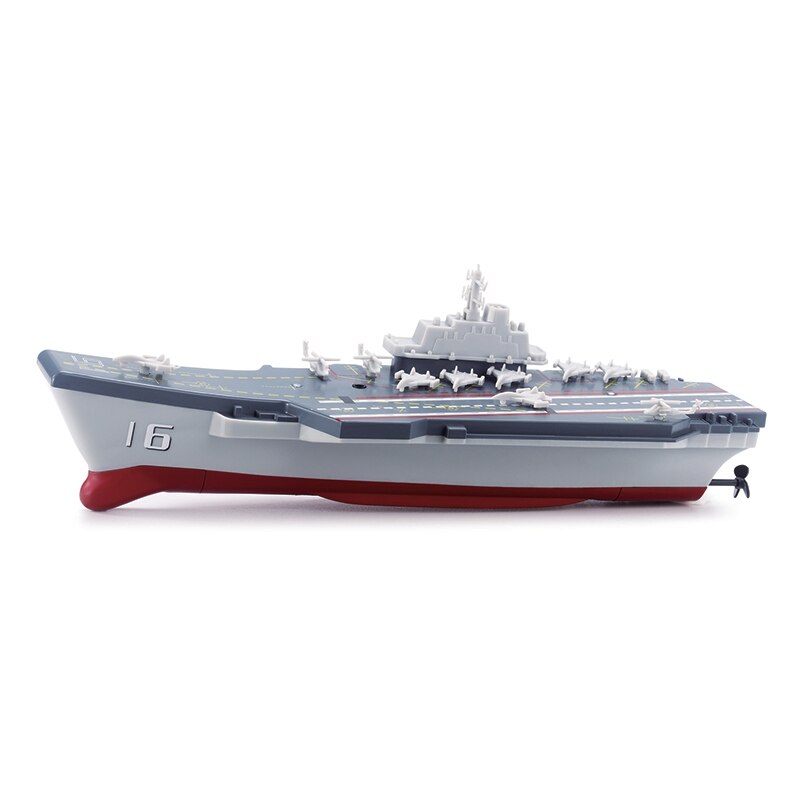 Mini acorazado, Control remoto Challenger portaaviones RC barco Naval barco modelo RC barco agua eléctrica juguete para niños