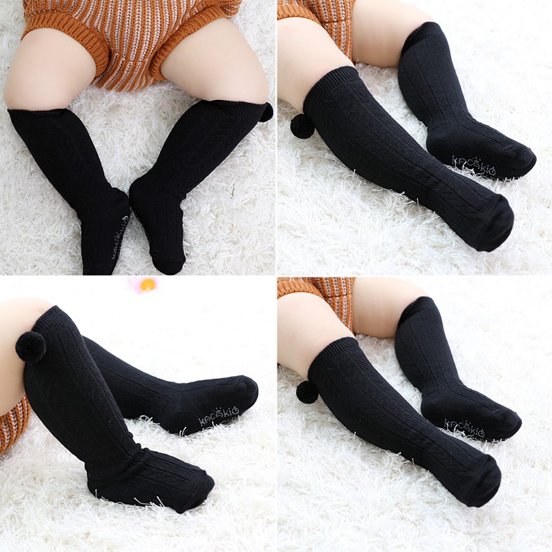 Chico LOS NIÑOS Calcetines bebé calcetines de algodón de Anti-slip chico s calentadores de la pierna del bebé