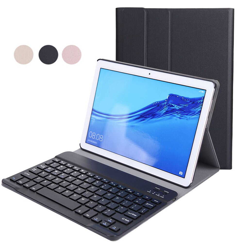 Étui à Clavier Bluetooth sans fil pour Huawei MediaPad T5 10.1 Pouces AGS2-W09 L09 L03 W19 Tablette Housse pour Honor Pad 5 10.1"