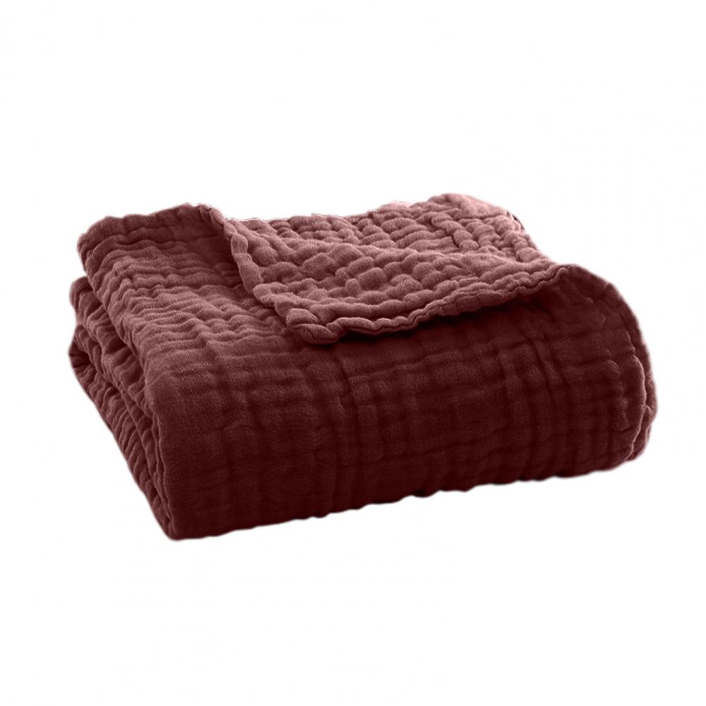 Musselin-Decke, Sommer-Couch-Überwurf, atmungsaktiv, einfarbig, Musselin-Wickel, kuschelige Decke, 2025, Baumwolldecke, gemütlicher Musselin-Wickel: Anderes / Grün
