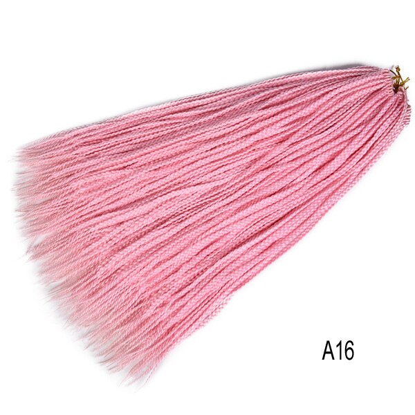 Tresses synthétiques au Crochet ombré 22 brins, tresses longues arc-en-ciel pour tresses africaines: Rose