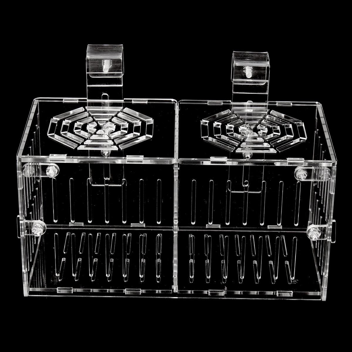 Hook Type Acrylic Aquarium Baby Betta Fish Tank Breeding Box Hatchery Isolation Cage House Aquatic Pet Supplies Transparent