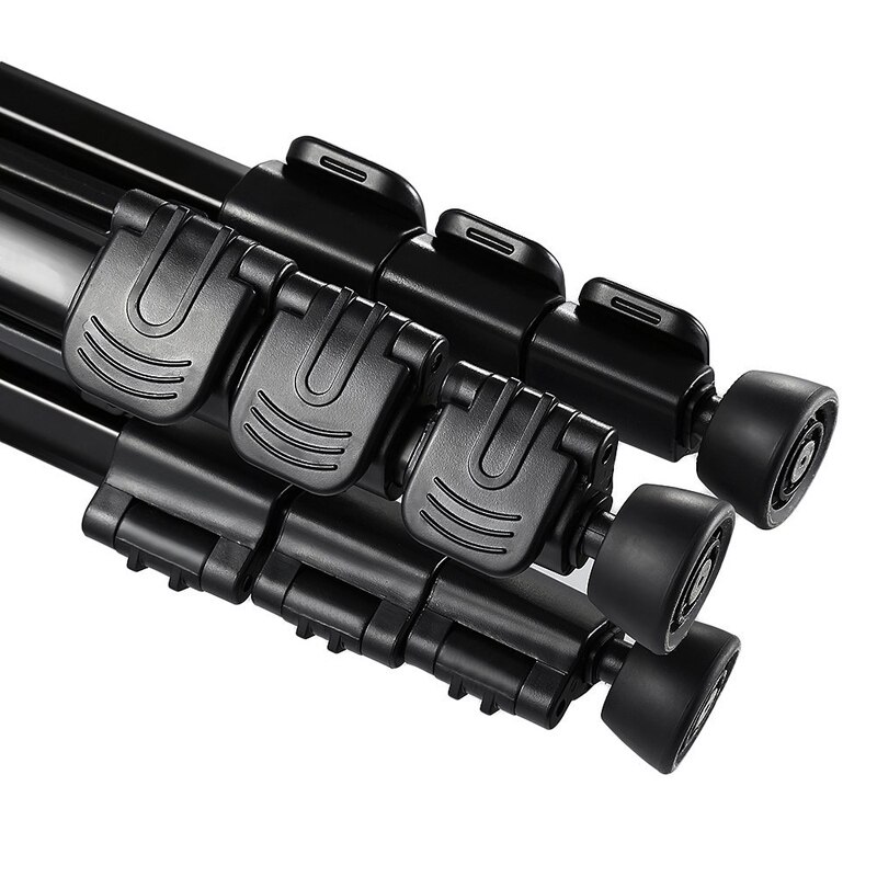 Qzsd  q111 aluminium kamerastativ letvægts rejsestativ med pan hoved hurtigudløser plade til nikon canon dslr