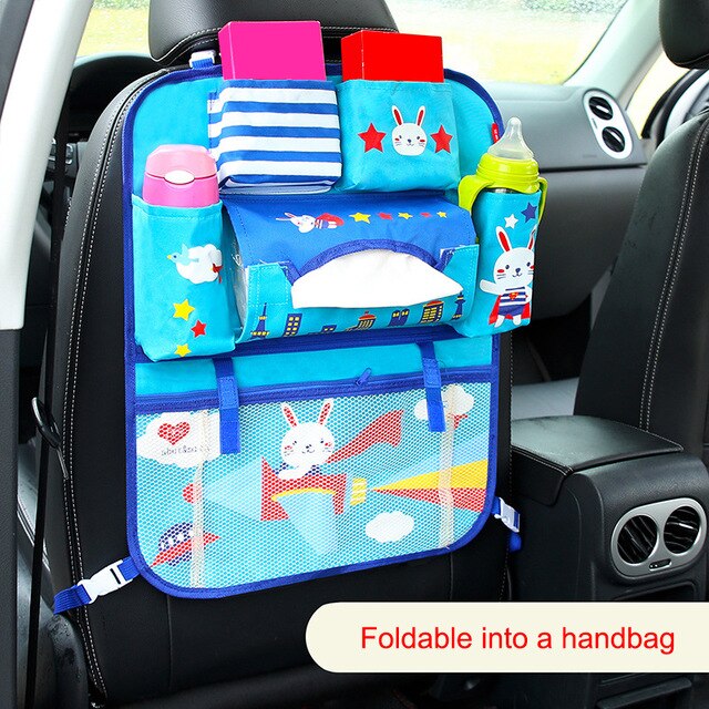 Baby Auto Cartoon Auto Seat Terug Storage Hang Bag Organizer Auto-Styling Product Opruimen Baby Care Interieur Achterbank protector